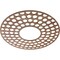 Ekena Millwork Fink Wood Fretwork Pierced Ceiling Medallion, Walnut, 34"OD x 12 3/8"ID x 3/8"T CMWP34X34X0375FFWA - alternate 2
